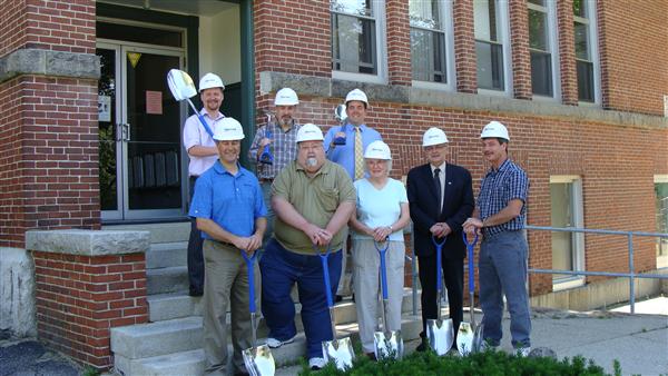 Ground Breaking at FRES (some committee members present)